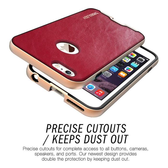 Caseology - Caseology Bumper Frame Skal till Apple iPhone 6(S) Plus- Röd