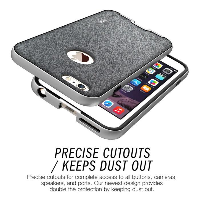 Caseology - Caseology Bumper Frame Skal till Apple iPhone 6(S) Plus - MörkGrå