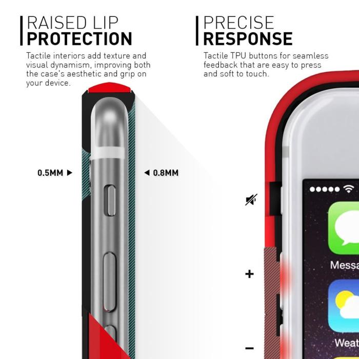 Caseology - Caseology Fusion Bumper Skal till Apple iPhone 6 / 6S - Röd