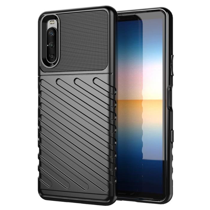 A-One Brand - Thunder Twill Skal till Sony Xperia 10 III - Svart