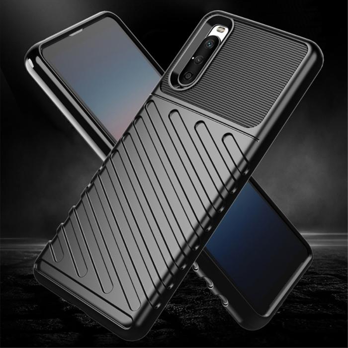 A-One Brand - Thunder Twill Skal till Sony Xperia 10 III - Blå