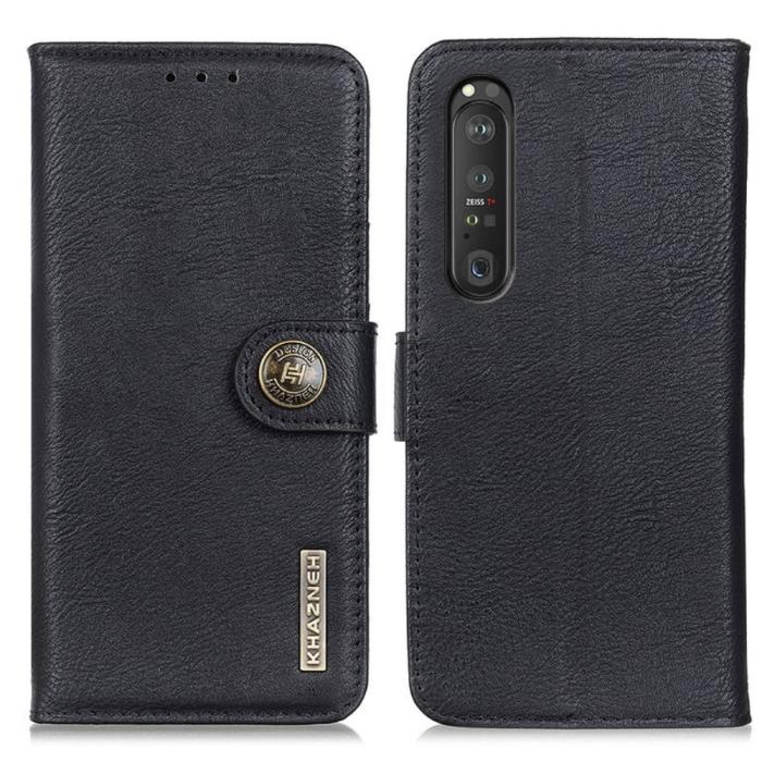 KHAZNEH - KHAZNEH - Plånboksfodral Sony Xperia 1 III - Svart