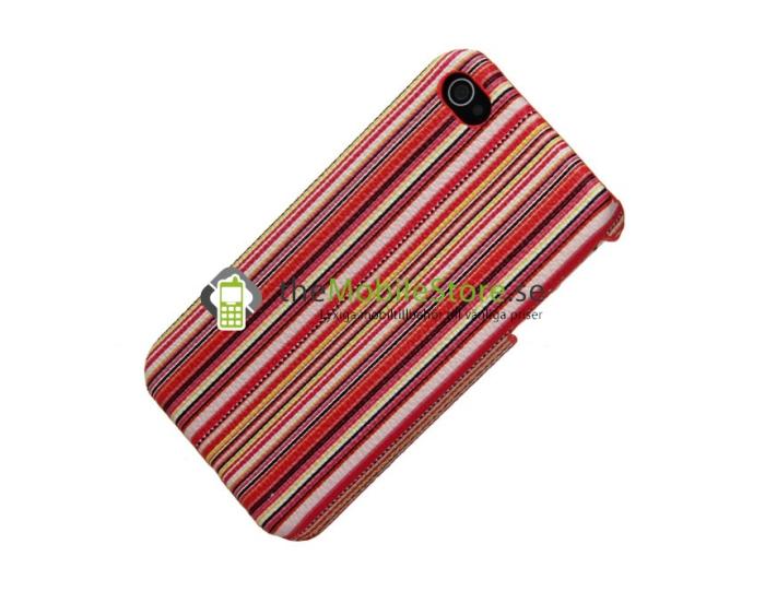 A-One Brand - Baksideskal till Apple iPhone 4S/4 (STIPES ROSA)