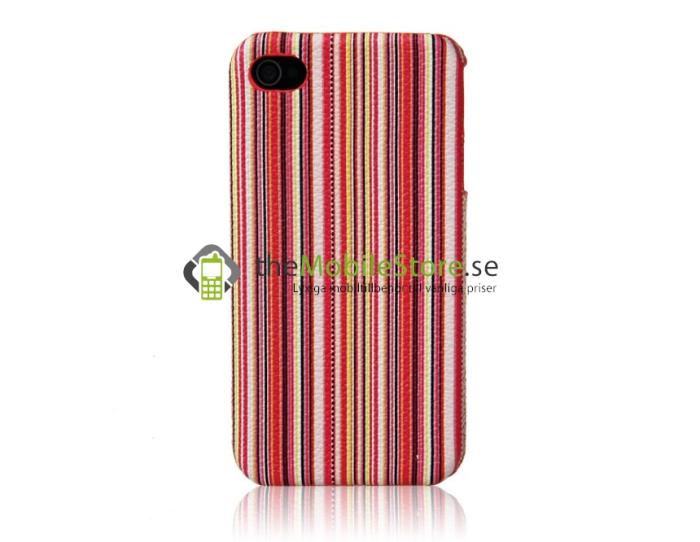 A-One Brand - Baksideskal till Apple iPhone 4S/4 (STIPES ROSA)