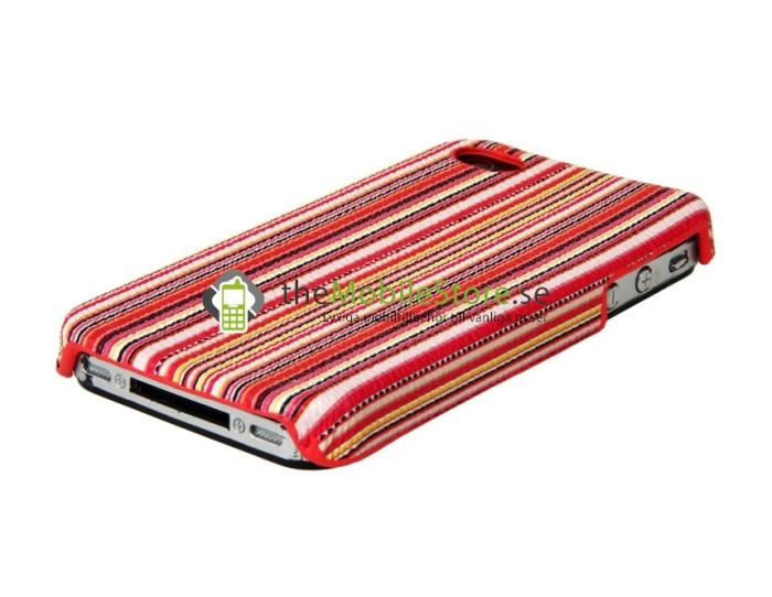 A-One Brand - Baksideskal till Apple iPhone 4S/4 (STIPES ROSA)