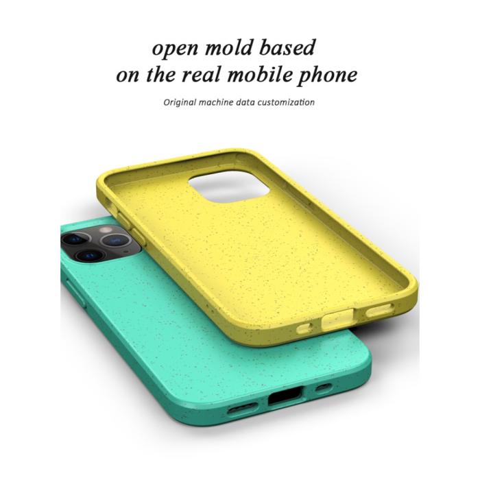 OEM - Wheat Straw Eco-Vänling Mobilskal iPhone 12 Pro Max - Cyan