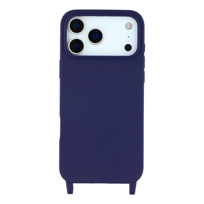 A-One Brand - iPhone 17 Pro Max Mobilskal TPU med Hål för Rem - Mörkblå