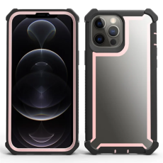A-One Brand - iPhone 15 Pro Max Mobilskal TPU + PC Shockproof - Svart/Roséguld