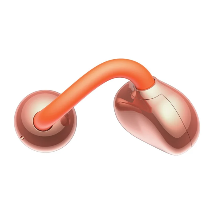 USAMS - USAMS Clip-On Trådlös Hörlurar Echo R03 Bluetooth 5.0 med 11 mm - Orange