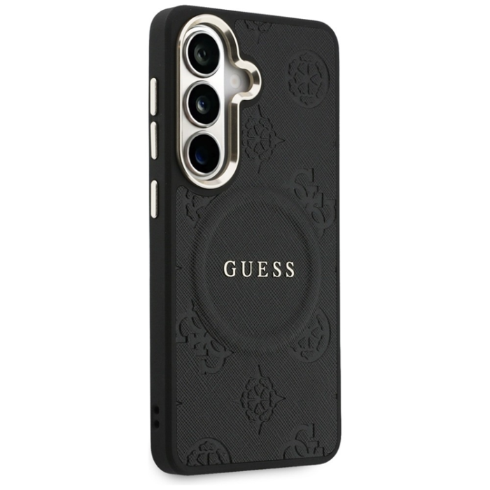 Guess - Guess Mobilskal För Galaxy S26 Plus MagSafe Saffiano Peony Embossed Ring