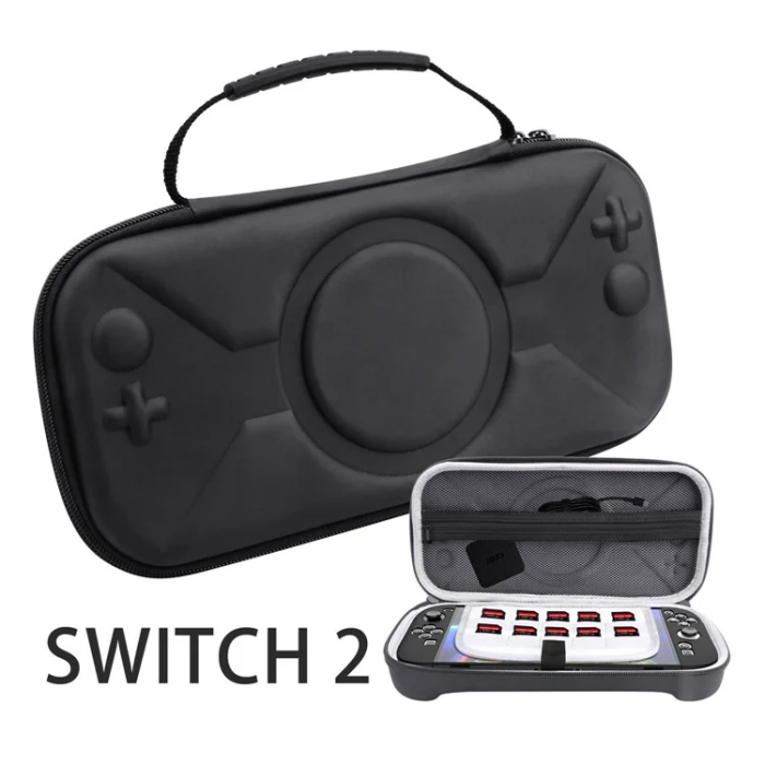 OEM - Nintendo Switch 2 Bärväska Handhållen Organizer Läder - Svart
