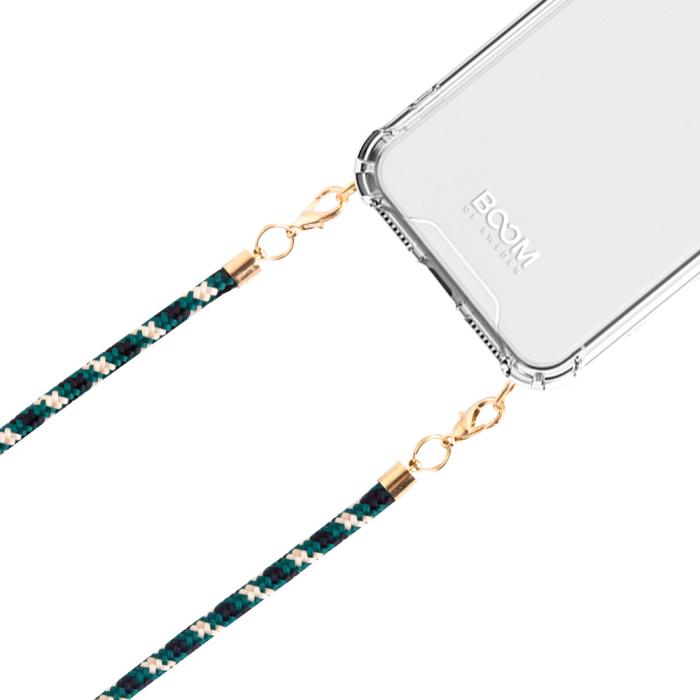 Boom of Sweden - Boom iPhone 13 Pro Max skal med mobilhalsband- Rope CamoGreen