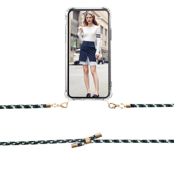 Boom of Sweden - Boom iPhone 13 Pro Max skal med mobilhalsband- Rope CamoGreen