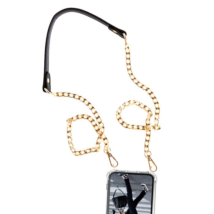 Boom of Sweden - BOOM iPhone 14 Pro Max skal med mobilhalsband - ChainStrap Black