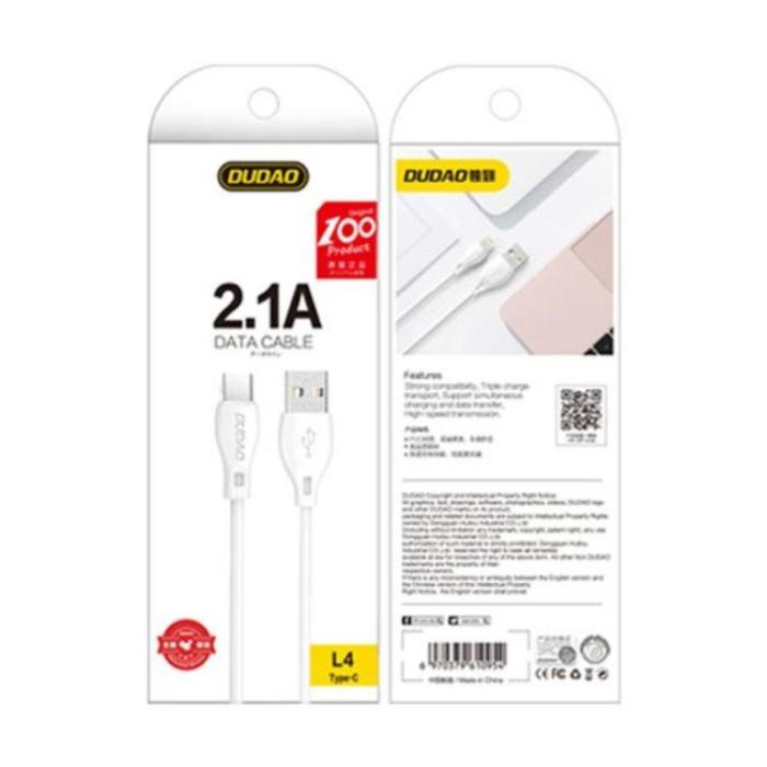 Dudao - Dudao USB-C till USB-A kabel 1m - Vit