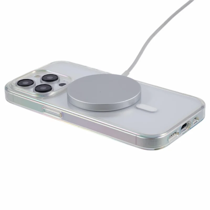 KIGC - KIGC iPhone 15 Pro Mobilskal Magsafe Dazzling Color - Transparent