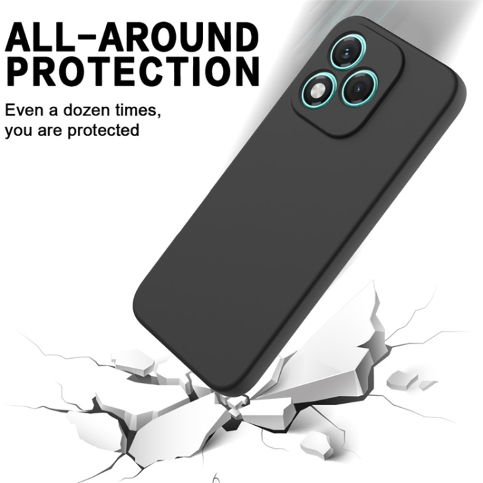 A-One Brand - Honor 400 Lite 5G Mobilskal Flytande Silikon - Svart
