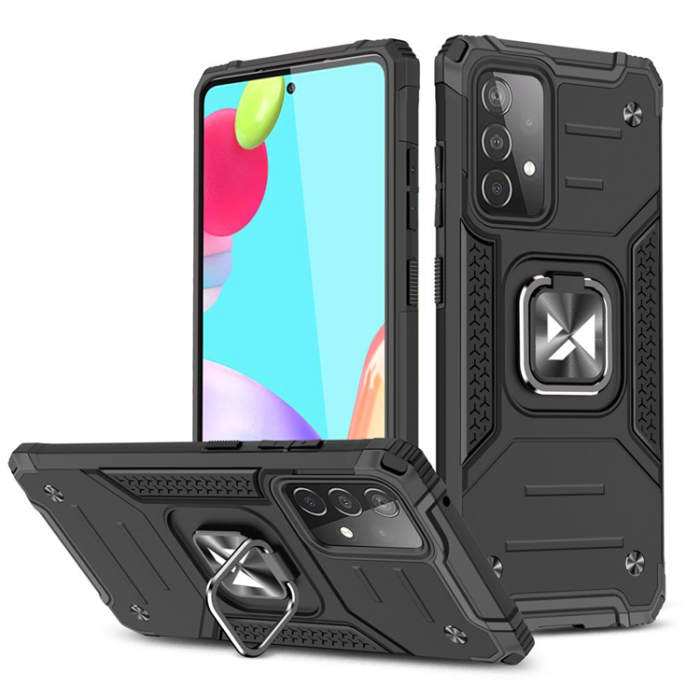 UTGATT - Wozinsky Galaxy A52s 5G/A52 5G/A52 4G Skal Ringhållare Armor - Svart