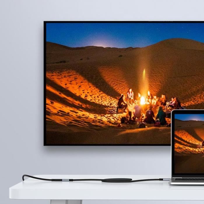 Ugreen - Ugreen Förlängning Kabel USB-C Hane Till USB-C Hona 1m - Grå