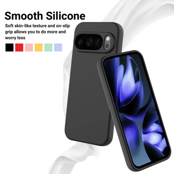 A-One Brand - Google Pixel 10 Pro Mobilskal Liquid Silikon - Svart