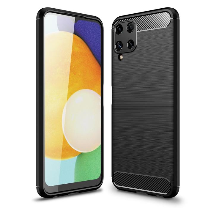 OEM - TPU Carbon Skal Galaxy A22 4G - Svart