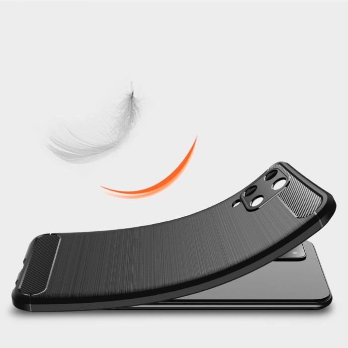 OEM - TPU Carbon Skal Galaxy A22 4G - Svart