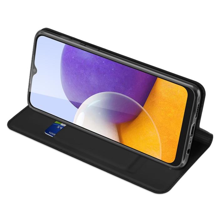 Dux Ducis - Dux Ducis Skinpro Plånboksfodral Galaxy A22 4G - Svart