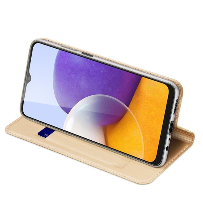 Dux Ducis - Dux Ducis Skinpro Plånboksfodral Galaxy A22 4G - Gold