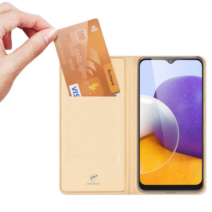Dux Ducis - Dux Ducis Skinpro Plånboksfodral Galaxy A22 4G - Gold