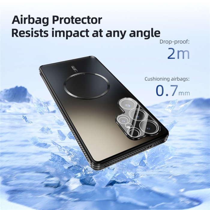 ABEEL - ABEEL Galaxy S25 Ultra Mobilskal Magsafe Cooling Matte - Vit