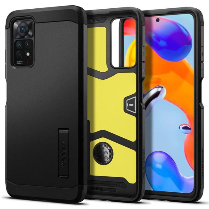 UTGATT1 - Spigen Tough Armor Skal Xiaomi Redmi Note 11 Pro 4G/5G - Svart