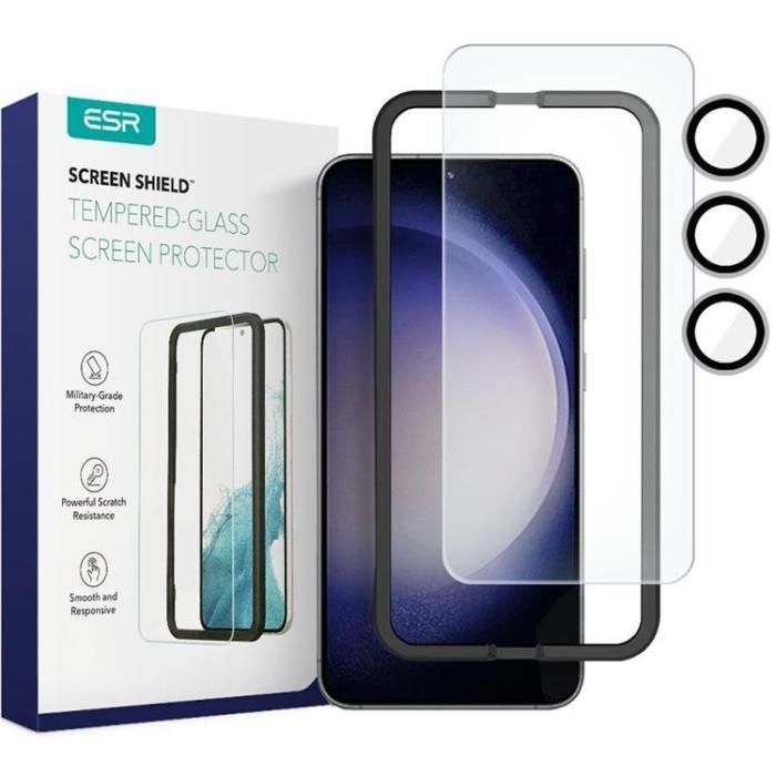 UTGATT - [2-Pack] ESR Galaxy S23 Kameralinsskydd i Härdat Glas - Clear