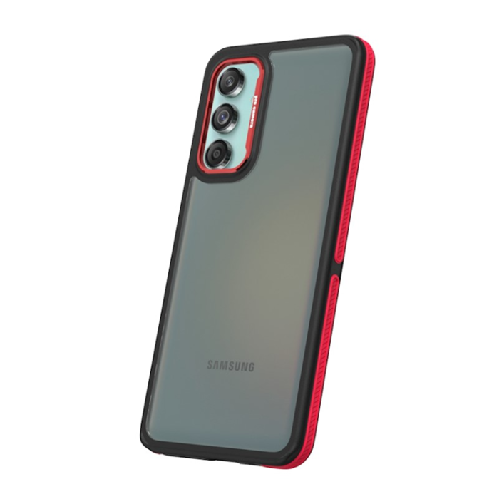 OEM - Galaxy M55 5G Mobilskal Crystal Black - Röd