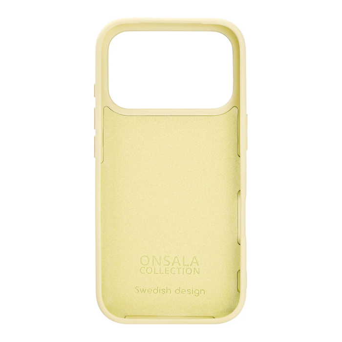 Onsala - ONSALA iPhone 17 Pro Mobilskal med Silikonkänsla - Citron