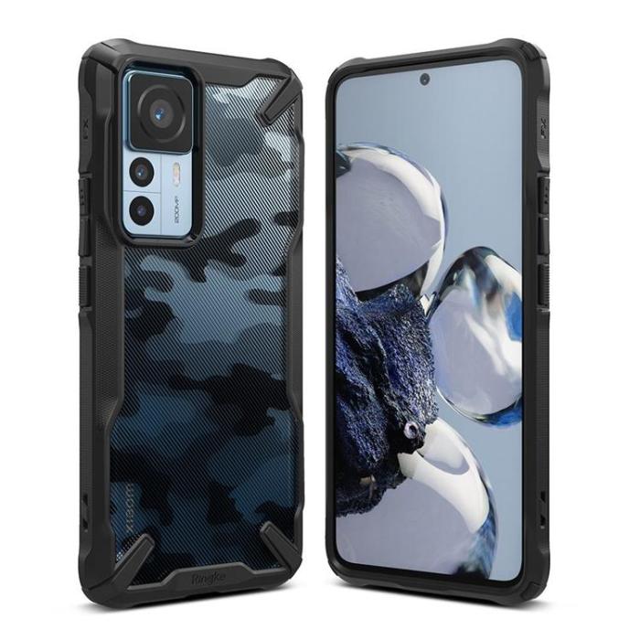 UTGATT1 - Ringke Xiaomi 12T/12T Pro Skal Fusion X - Camo Svart