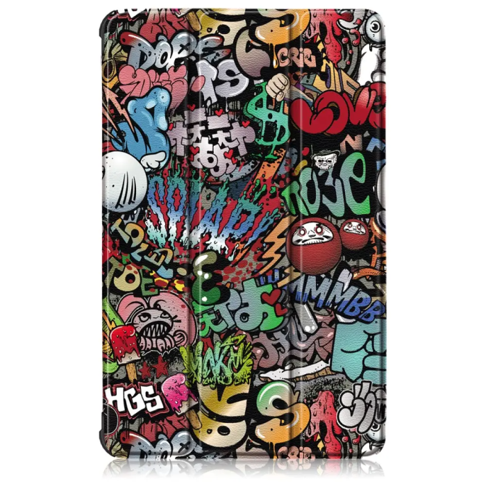 Taltech - Galaxy Tab S6 Lite 10.4 Plånboksfodral - Graffiti