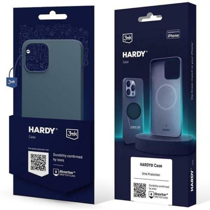 3MK - 3MK iPhone 15 Pro Max Mobilskal MagSafe Hardy - Kungsblå