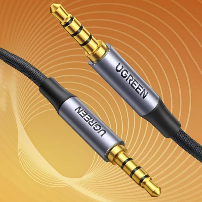 Ugreen - Ugreen AUX 3.5mm Mini Jack Kabel 2m - Svart