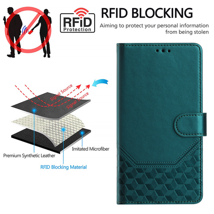 A-One Brand - Nothing Phone (3a) Plånboksfodral Imprinted Honeycomb RFID