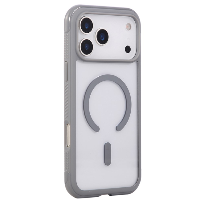 A-One Brand - iPhone 17 Pro Max Mobilskal MagSafe TPU+PC Transparent - Grå