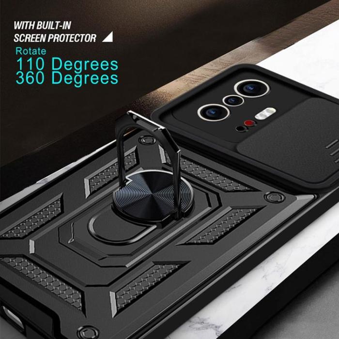 A-One Brand - CamShield Ring Holder Skal Xiaomi 11T / 11T Pro - Svart