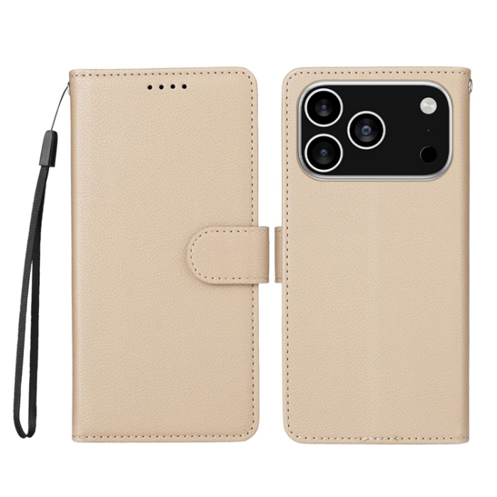 A-One Brand - iPhone 17 Pro Plånboksfodral RFID Blocking med Handledsrem