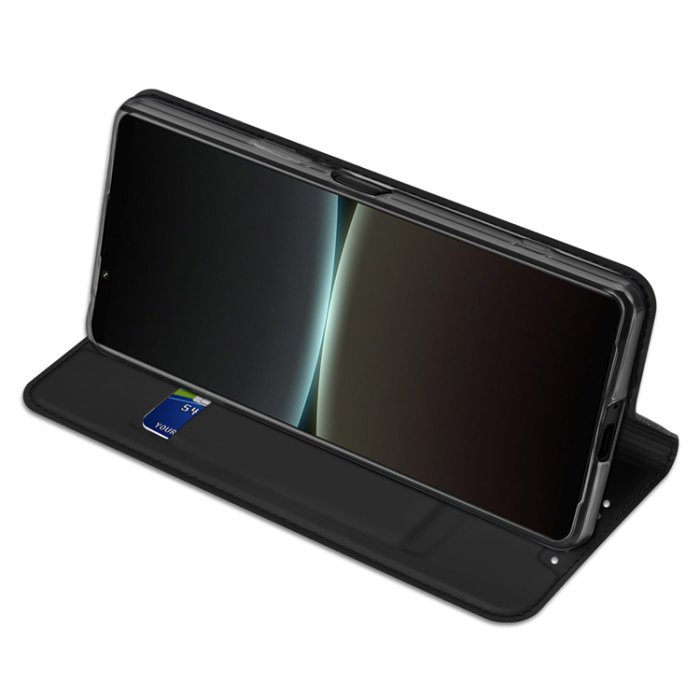 Dux Ducis - Dux Ducis Sony Xperia 5 IV Plånboksfodral Skin Series Flip - Svart