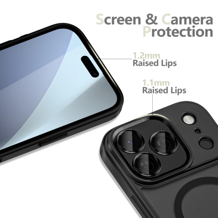 Tech-Protect - Tech-Protect iPhone 17 Pro Max Mobilskal Magsafe med kameraskydd - Svart
