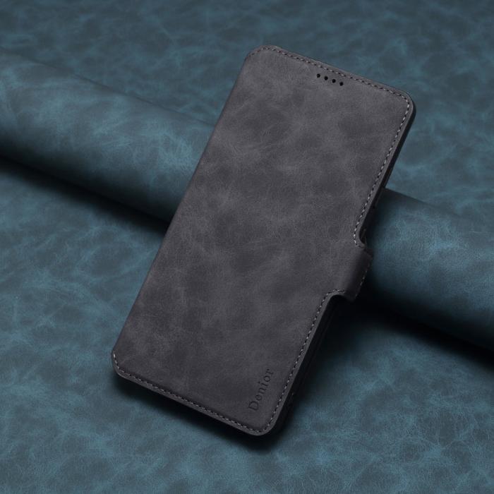 DENIOR - DENIOR B06 Samsung Galaxy S25 Ultra Plånboksfodral Konstläder + TPU Svart