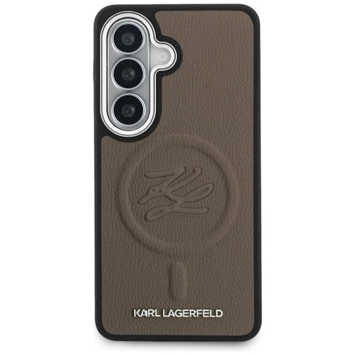 KARL LAGERFELD - Karl Lagerfeld Mobilskal För Galaxy S26 MagSafe Embossed Initials - Brun