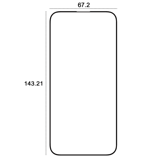 Etteri - Etteri iPhone 15 Pro Härdat Glas Skärmskydd 9D - Svart