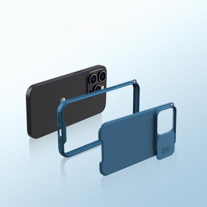 Nillkin - Nillkin iPhone 14 Pro Max Skal CamShield Pro Magnetic - Blå
