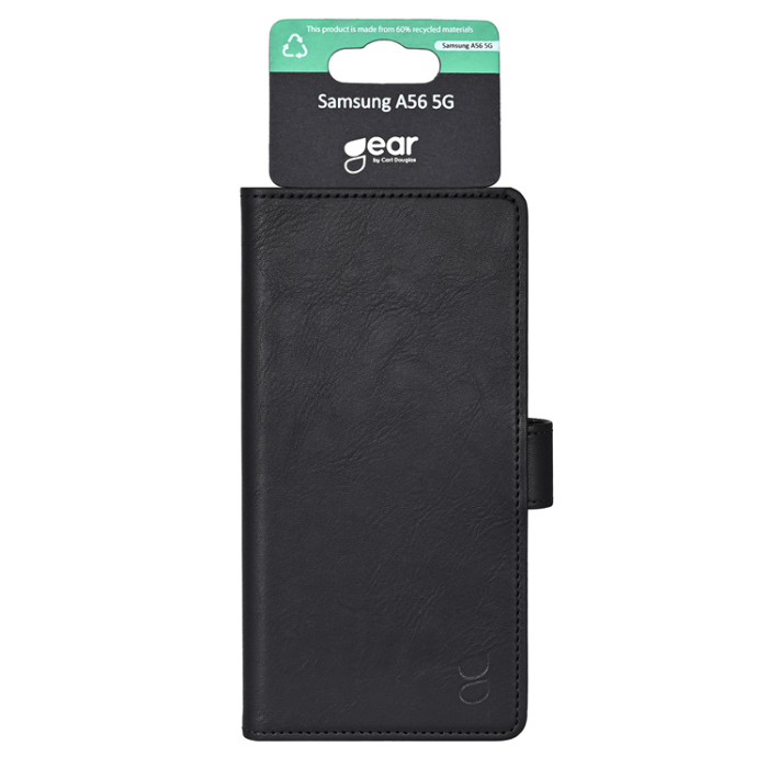 GEAR - Gear Galaxy A56 5G Plånboksfodral 3 Kortfack Återvunnen - Svart