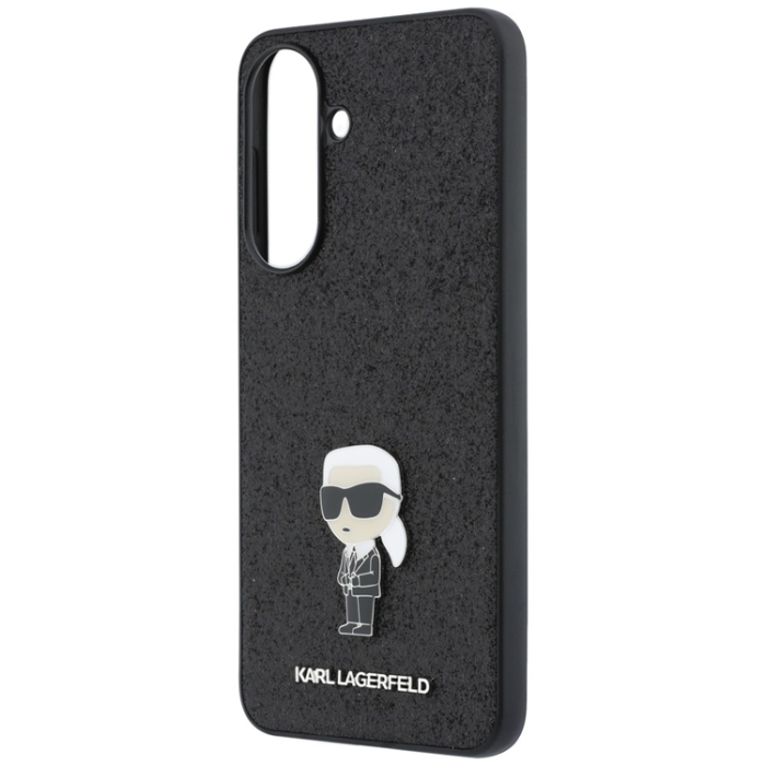 KARL LAGERFELD - Karl Lagerfeld Mobilskal För Galaxy A37 Fixed Glitter Ikonik Logo Metal Pin